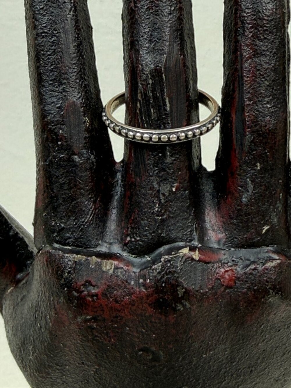 Sterling Silver Shube Etched Ring Size 9.5